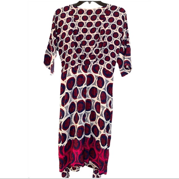 ANTHROPOLOGIE Maeve Silk Floral Geometric Dress Size 2 - Picture 4 of 13